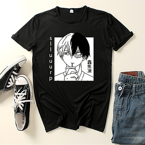

Inspired by My Hero Academia / Boku No Hero Cosplay Cosplay Costume T-shirt Microfiber Graphic Prints Printing T-shirt For Men's / Women's