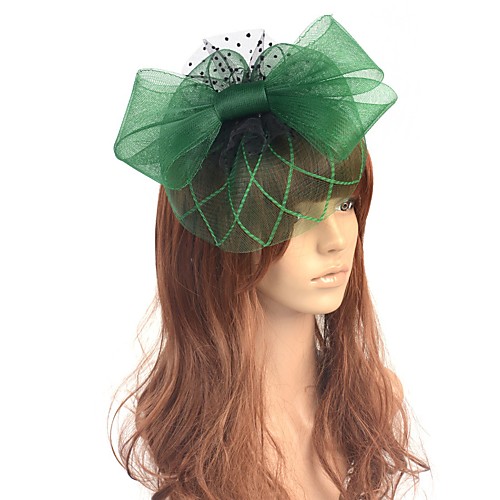 

Retro Cute Tulle Fascinators with Bowknot 1 Piece Party / Evening / Horse Race Headpiece