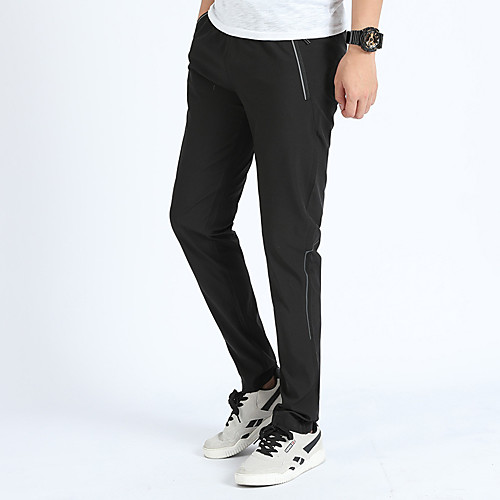 

Men's Hiking Pants Trousers Solid Color Outdoor Breathable Comfort Quick Dry Stretchy Pants / Trousers Black Dark Blue Hunting Fishing Camping / Hiking / Caving M L XL XXL XXXL / Zipper Pocket