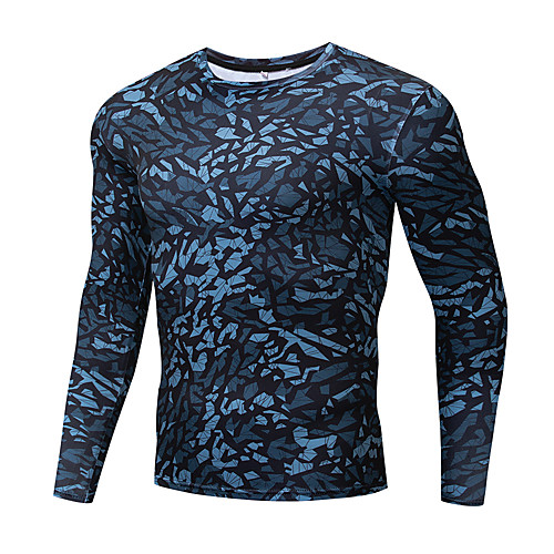 

Men's Long Sleeve Compression Shirt Running Shirt Tee Tshirt Top Athletic Winter Moisture Wicking Quick Dry Breathable Gym Workout Running Active Training Jogging Exercise Sportswear Plus Size Dark