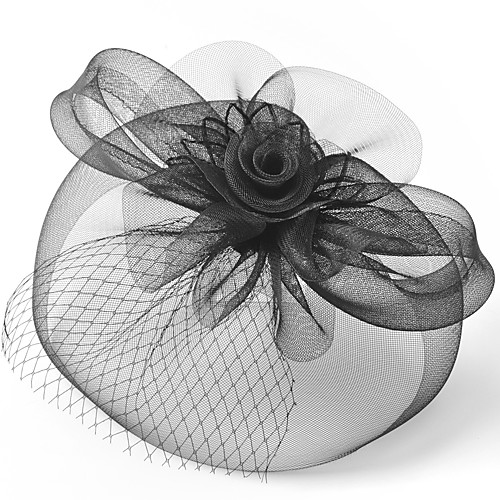 

Elegant Retro Tulle Fascinators with Floral 1 Piece Special Occasion / Party / Evening Headpiece