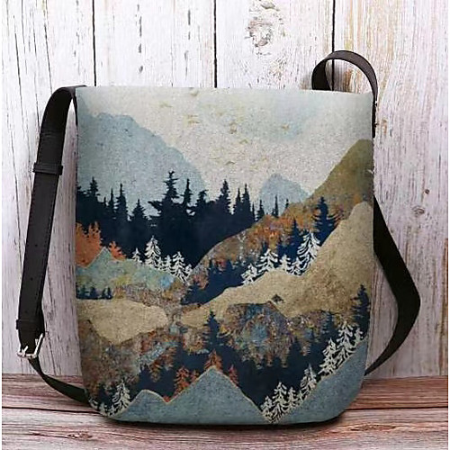 

Women's Bags Polyester Crossbody Bag Flower 3D Print Daily Going out 2021 MessengerBag Blue Red Green Dark Green