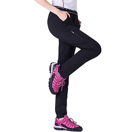 

Women's Hiking Pants Trousers Solid Color Outdoor Breathable Comfort Quick Dry Stretchy Pants / Trousers Dark Grey Black Light Grey Rose Red Hunting Fishing Climbing L XL XXL XXXL 4XL / Zipper Pocket