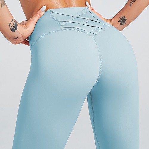 

Activewear Pants Solid Women's Training Running Natural Nylon