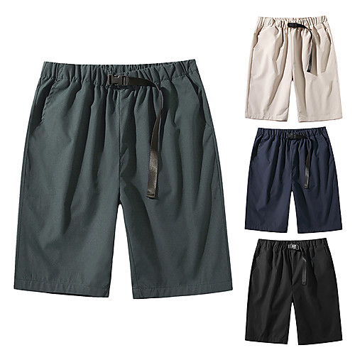 

Men's Shorts Holiday Shorts Pants Simple Short Black Khaki Dark Gray Navy Blue