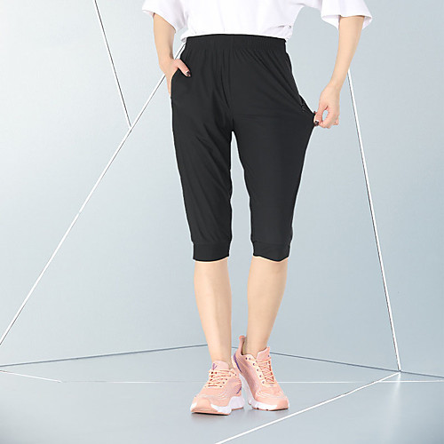 

Women's Hiking Pants Trousers Solid Color Outdoor Regular Fit Breathable Quick Dry Soft Comfortable Spandex Capri Pants Black Hunting Fishing Camping / Hiking / Caving S M L XL XXL / Zipper Pocket