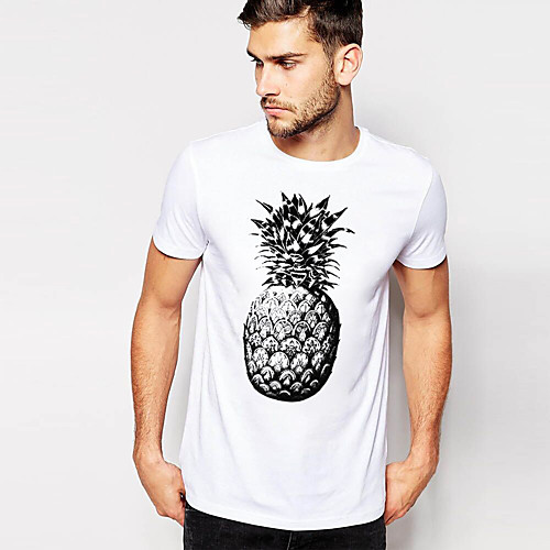 

Men's Tee / T-shirt Pure Color Crew Neck Cotton Sport Athleisure T Shirt Top Short Sleeves Breathable Soft Comfortable Everyday Use Street Casual Daily Outdoor