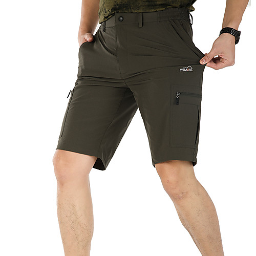 

Men's Hiking Shorts Hiking Cargo Shorts Summer Outdoor 10 Quick Dry Breathable Comfortable Sweat-Wicking Nylon Shorts Army Green Khaki Climbing Camping / Hiking / Caving Traveling M L XL XXL XXXL