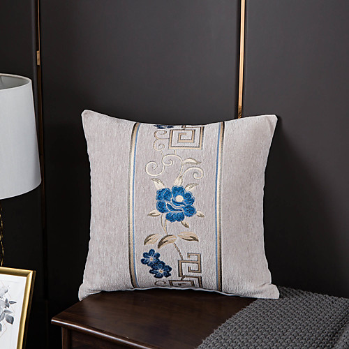 

1 Pc Floral Cushion Cover 45x45cm Linen for Sofa Bedroom