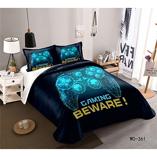 

3-Piece Duvet Cover Set Hotel Bedding Sets Comforter Cover with Soft Lightweight Microfiber, Include 1 Duvet Cover, 2 Pillowcases for Double/Queen/King