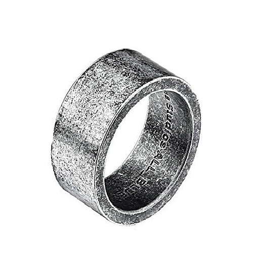 

Men's and Women's Stainless Steel Minimalist Matching Ring Wedding Band 10mm Silver