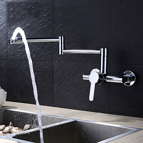 

Kitchen faucet - Single Handle Two Holes Electroplated / Painted Finishes Pull-out / ‏Pull-down / Pot Filler Wall Mounted Contemporary Kitchen Taps