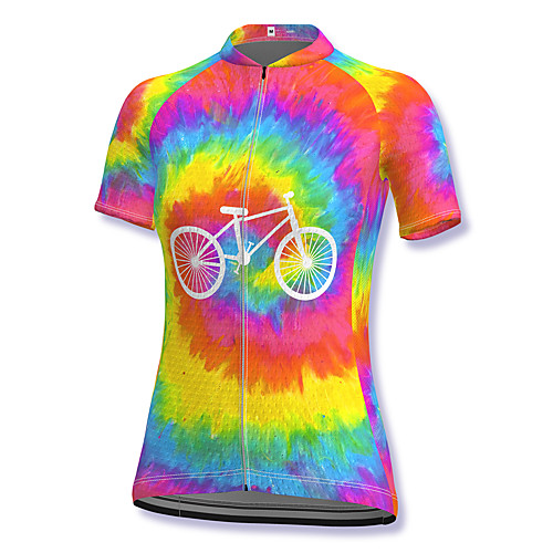 

21Grams Women's Short Sleeve Cycling Jersey Spandex Red Bike Top Mountain Bike MTB Road Bike Cycling Breathable Sports Clothing Apparel / Stretchy / Athleisure