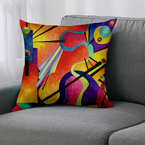 

1pc Cushion Cover Double Side Print 45x45cm Linen