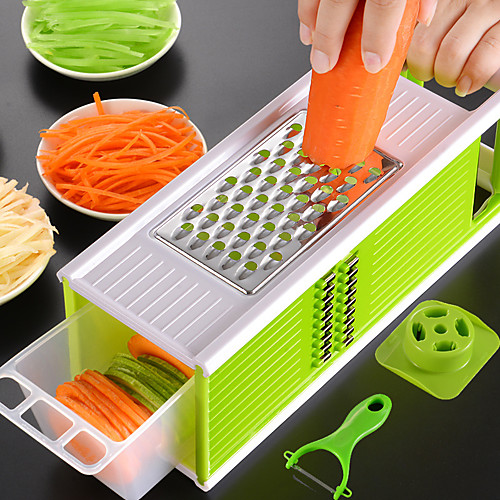 

5 in 1 Set Grater Vegetable Multi-function Carrot Onion Potato Slicer Fruit Peeler Cutter Home Gadgets Kitchen Tools