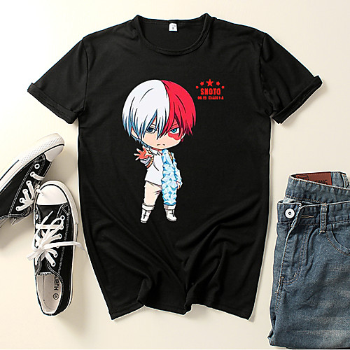 

Inspired by My Hero Academia / Boku No Hero Cosplay Cosplay Costume T-shirt Microfiber Graphic Prints Printing T-shirt For Men's / Women's