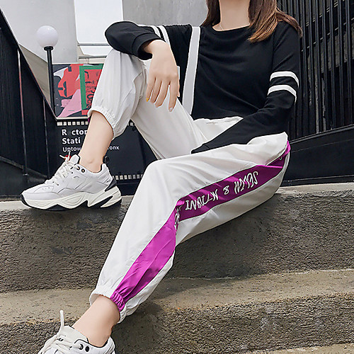 

Women's Sweatpants Jogger Pants Drawstring Cotton Solid Color Sport Athleisure Pants Breathable Soft Comfortable Plus Size Everyday Use Casual Daily Outdoor Exercising