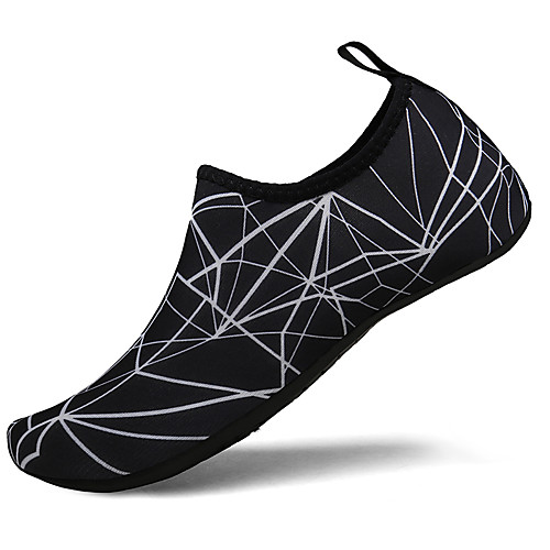 

Men's Unisex Water Shoes / Water Booties & Socks Sporty Casual Beach Athletic Outdoor Water Shoes Upstream Shoes Elastic Fabric Breathable Booties / Ankle Boots Black and White 3D Summer