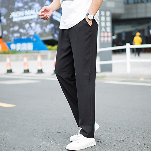 

Men's Hiking Pants Trousers Solid Color Outdoor Breathable Quick Dry Soft Wear Resistance Pants / Trousers Black Grey Dark Navy Hunting Fishing Camping / Hiking / Caving S M L XL XXL