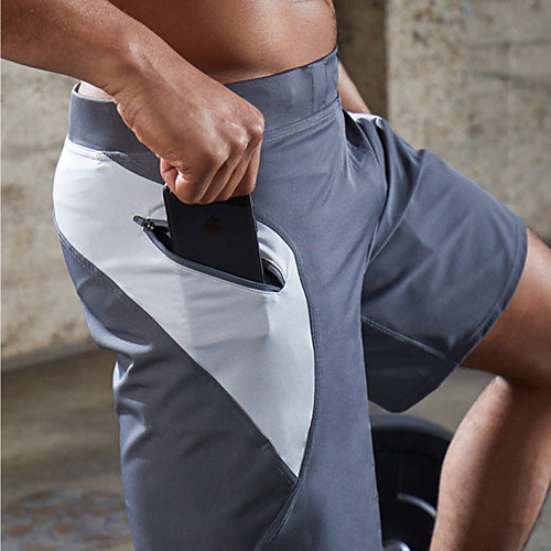 

Men's Running Shorts Athletic Shorts Bottoms with Phone Pocket Nylon Spandex Fitness Gym Workout Marathon Running Jogging Breathable Quick Dry Moisture Wicking Sport Black Red Blue Grey Light Green