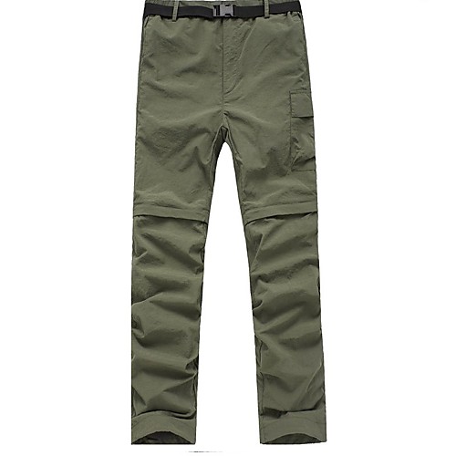 

Men's Hunting Pants Quick Dry Ventilation Wearproof Removable Fall Spring Solid Colored for Army Green Dark Gray Khaki S M L XL XXL
