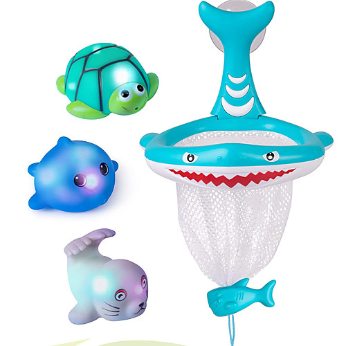 

Shark Hoop with Friends Bath Toy Bathtub Pool Toys Water Pool Bathtub Toy Animal Plastic Bathtime Bathroom for Toddlers, Bathtime Gift for Kids & Infants / Kid's