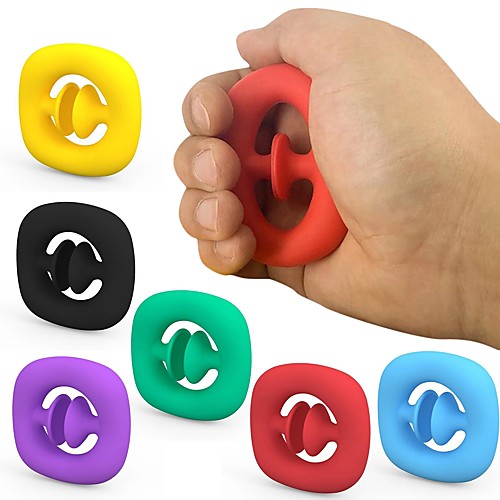 

2 pcs Anti Stress Finger Hand Grip Stress Reliever Fidget Toy Adult Child Simple Dimple Stress Toys Decompression