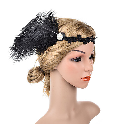

Sexy Retro Feathers Headpiece with Feather 1 Piece Special Occasion / Party / Evening Headpiece