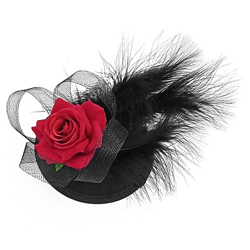 

Retro Vintage Petals Wool Felt Fascinators with Feather / Petal 1 Piece Special Occasion / Party / Evening Headpiece