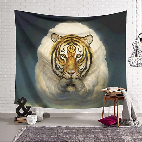 

Wall Tapestry Art Decor Blanket Curtain Hanging Home Bedroom Living Room Decoration Polyester Sheep Tiger