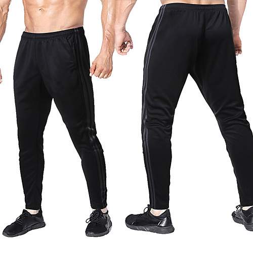 

Men's Sweatpants Joggers Jogger Pants Athletic Bottoms Drawstring Zipper Pocket Winter Fitness Gym Workout Running Training Exercise Breathable Soft Sweat wicking Normal Sport Stripes Black