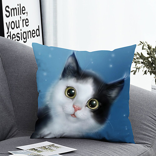 

1 pcs Polyester Pillow Cover Pillow Cover & Insert Simple Classic Square Zipper Polyester Traditional Classic