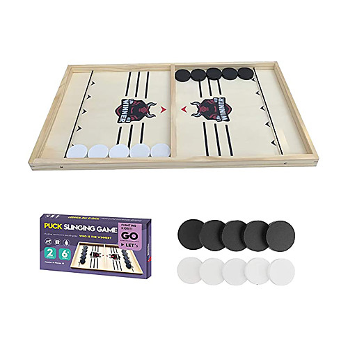 

Fast Sling Puck Game Paced Table Desktop BattleWinner Board Chess Games Toys for Adults Kids Foosball Slingshot Game Board Table Game (21.5in11.4in)