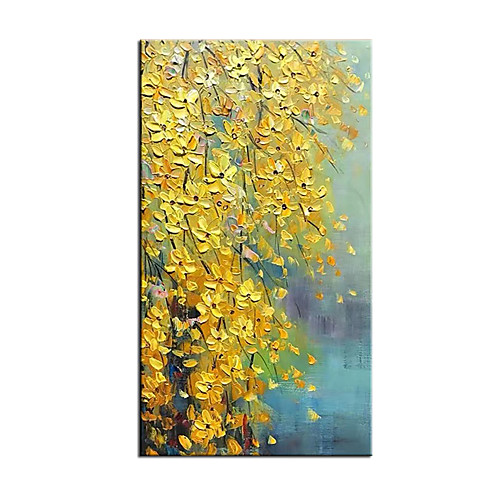 

Oil Painting Hand Painted Vertical Abstract Landscape Modern Rolled Canvas (No Frame)