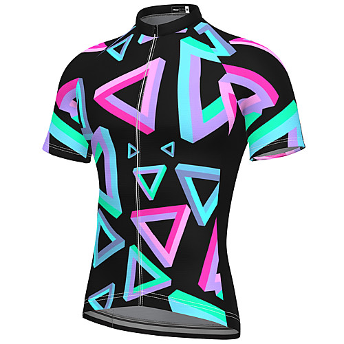 

21Grams Men's Short Sleeve Cycling Jersey Spandex Green Bike Top Mountain Bike MTB Road Bike Cycling Breathable Quick Dry Sports Clothing Apparel / Athleisure