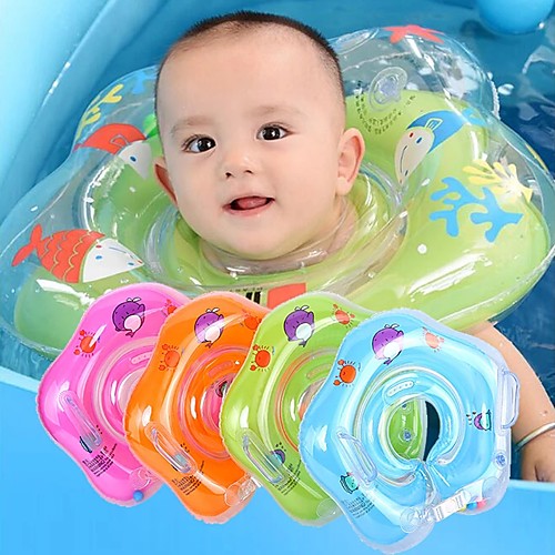 

Swimming Baby Accessories Neck Ring Tube Safety Infant Float Circle for Bathing Inflatable Flamingo Inflatable Water