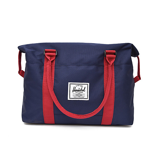 

Women's Waterproof Walking Nylon Travel Bag Zipper Color Block Daily Outdoor Handbags Black Blue Red Green