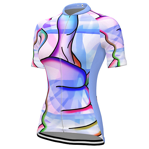 

21Grams Women's Short Sleeve Cycling Jersey Spandex Purple Bike Top Mountain Bike MTB Road Bike Cycling Breathable Sports Clothing Apparel / Stretchy / Athleisure