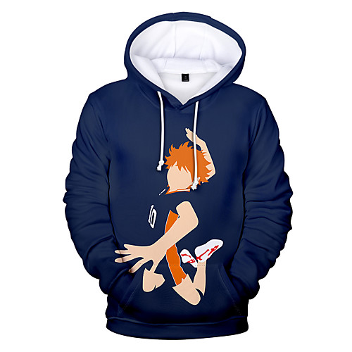

Inspired by Haikyuu Cosplay Cosplay Costume Hoodie Polyester / Cotton Blend Graphic Printing Hoodie For Men's / Women's