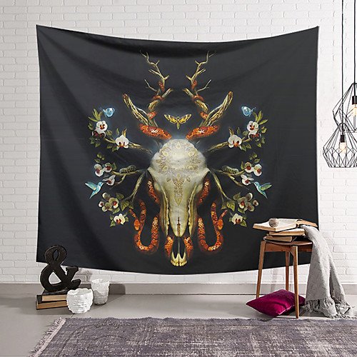 

Wall Tapestry Art Decor Blanket Curtain Hanging Home Bedroom Living Room Decoration Polyester Skull