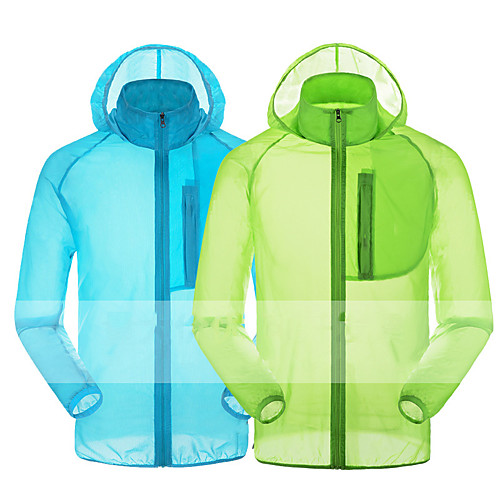 

Women's Men's Long Sleeve Windbreaker Running Skin Jacket Full Zip Coat Top Athletic Athleisure Waterproof UV Sun Protection Breathable Fitness Gym Workout Running Jogging Sportswear Solid Colored