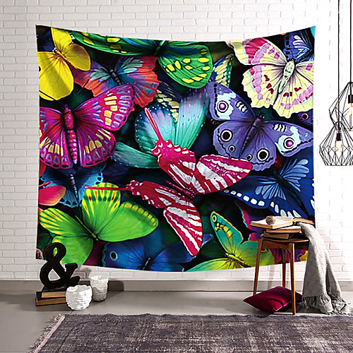 

Wall Tapestry Art Decor Blanket Curtain Hanging Home Bedroom Living Room Decoration Polyester Butterfly