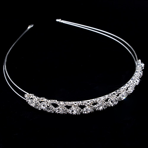 

Wedding Bridal Alloy Headbands / Headdress / Headpiece with Sparkling Glitter / Metal / Crystals / Rhinestones 1 Piece Wedding / Party / Evening Headpiece