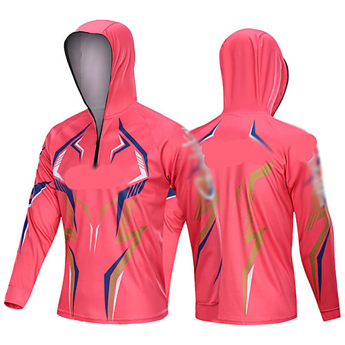 

Women's Men's Hoodie Jacket Skin Coat Outdoor UV Sun Protection UPF50 Quick Dry Lightweight Jacket Spring Summer Athleisure Fishing Outdoor WhiteRed Black Red / Long Sleeve / Stretchy / Breathable