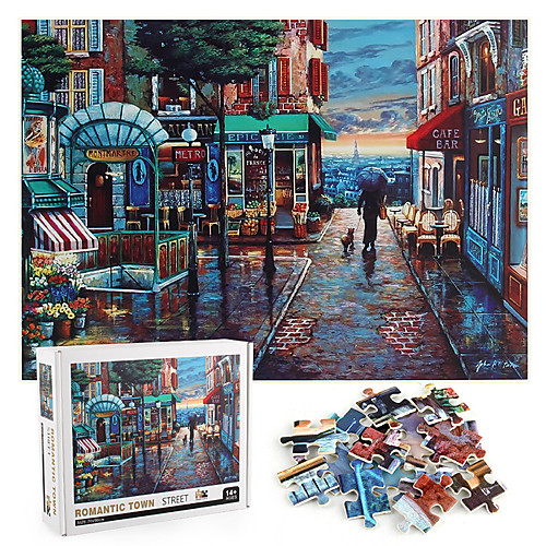 

1000 pcs Landscape Jigsaw Puzzle Educational Toy Gift Adorable Decompression Toys Parent-Child Interaction Cardboard Paper Teenager Adults' Toy Gift