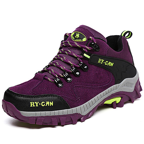 

Women's Hiking Shoes Sneakers Anti-Slip Breathable Wearable Comfortable Hiking Outdoor Exercise Running Spring, Fall, Winter, Summer Purple Rose Red
