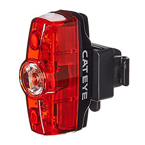 

cateye - rapid mini rear rechargeable led bike safety tail light, 25 lumens