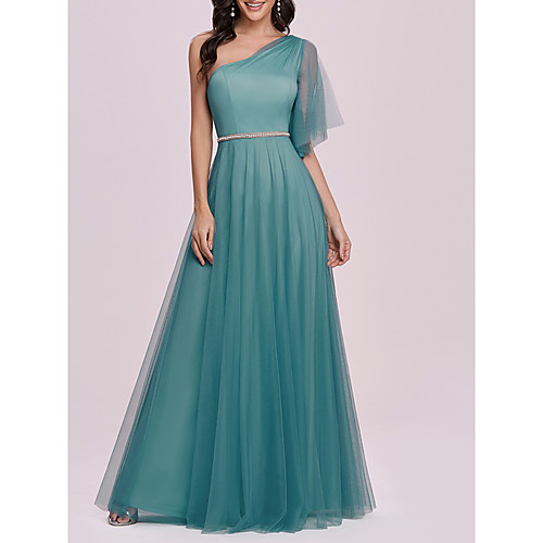 

Women's A Line Dress Maxi long Dress Dusty Blue Half Sleeve Solid Color Spring Summer Elegant Vintage 2021 S M L XL XXL 3XL 4XL 5XL 6XL 7XL