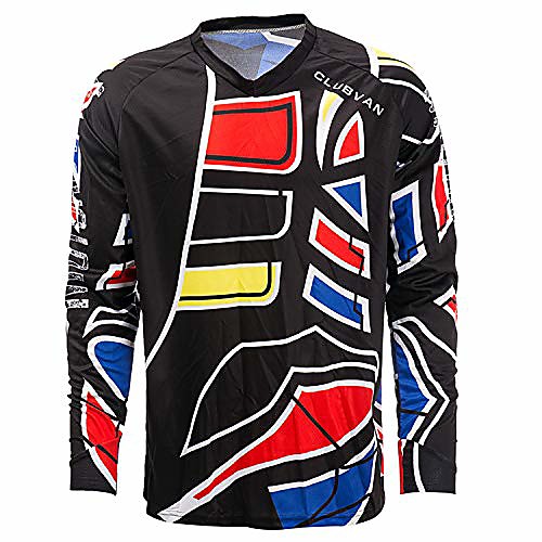 

men's cycling jersey mtb downhill t-shirt long sleeve motorcycle breathable s-4xl