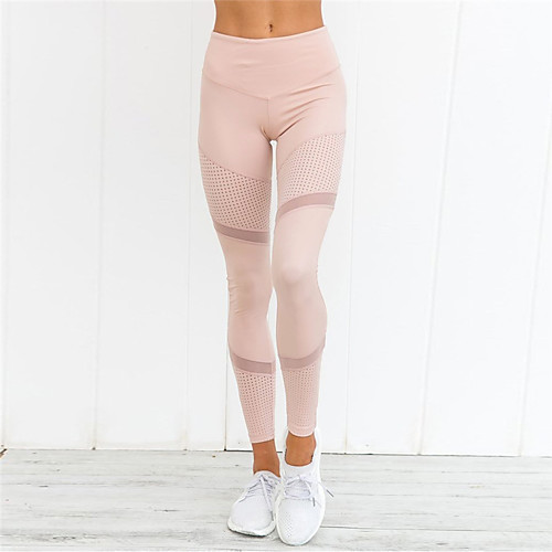 

Activewear Pants Printing Solid Women's Training Running Natural Polyester